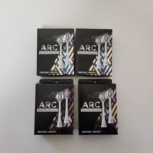 LOT 4 ARC Replacement Toothbrush Heads Oral Care Electric Sonic Brush WHITE NEW